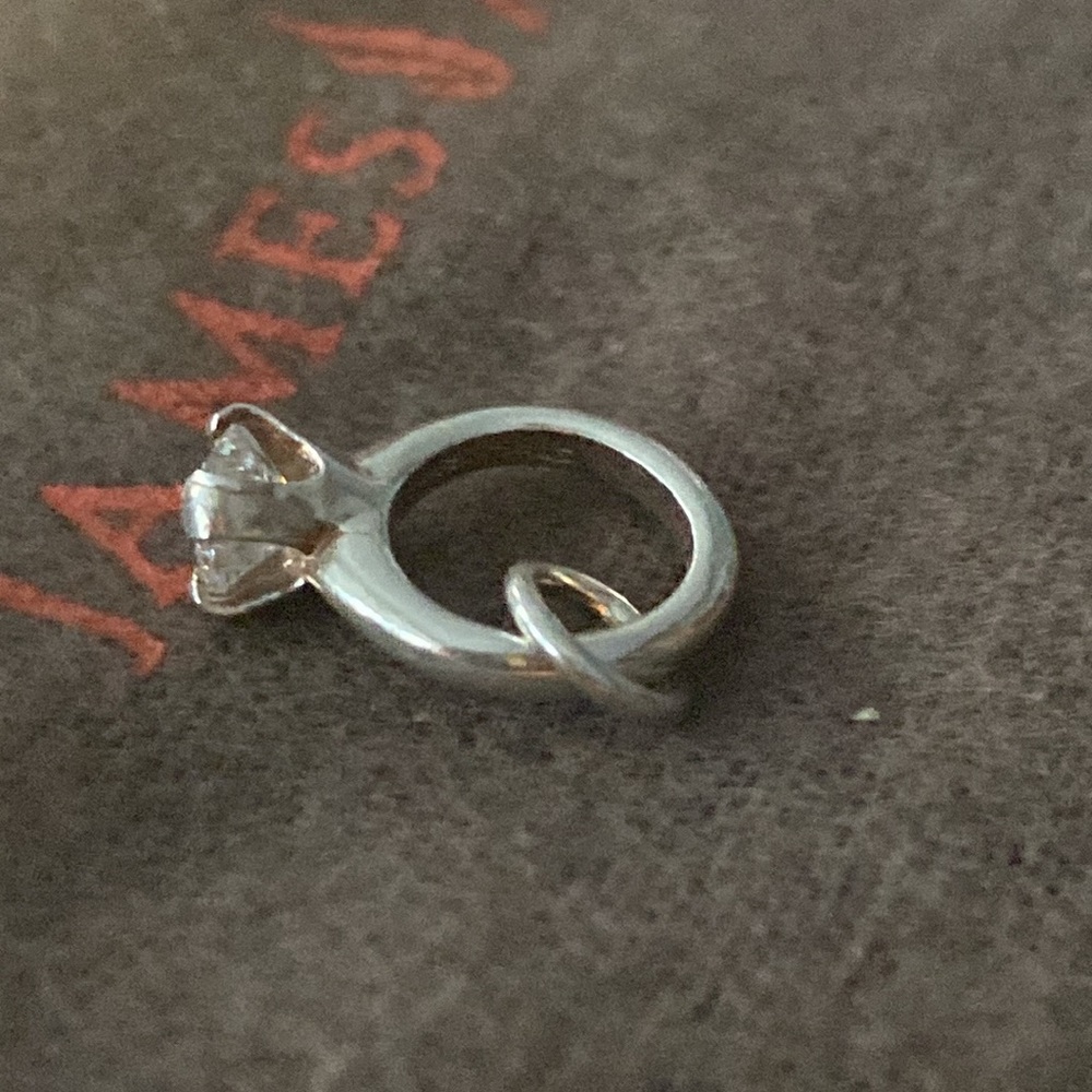 James Avery Engagement Ring Charm with Cubic Zirconia. Never worn! - Picture 3 of 4